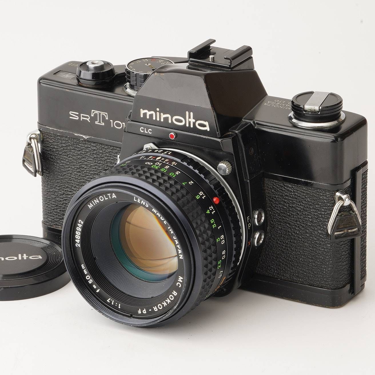 ミノルタ Minolta SRT 101 ブラック MC ROKKOR-PF 50 mm F 1.7