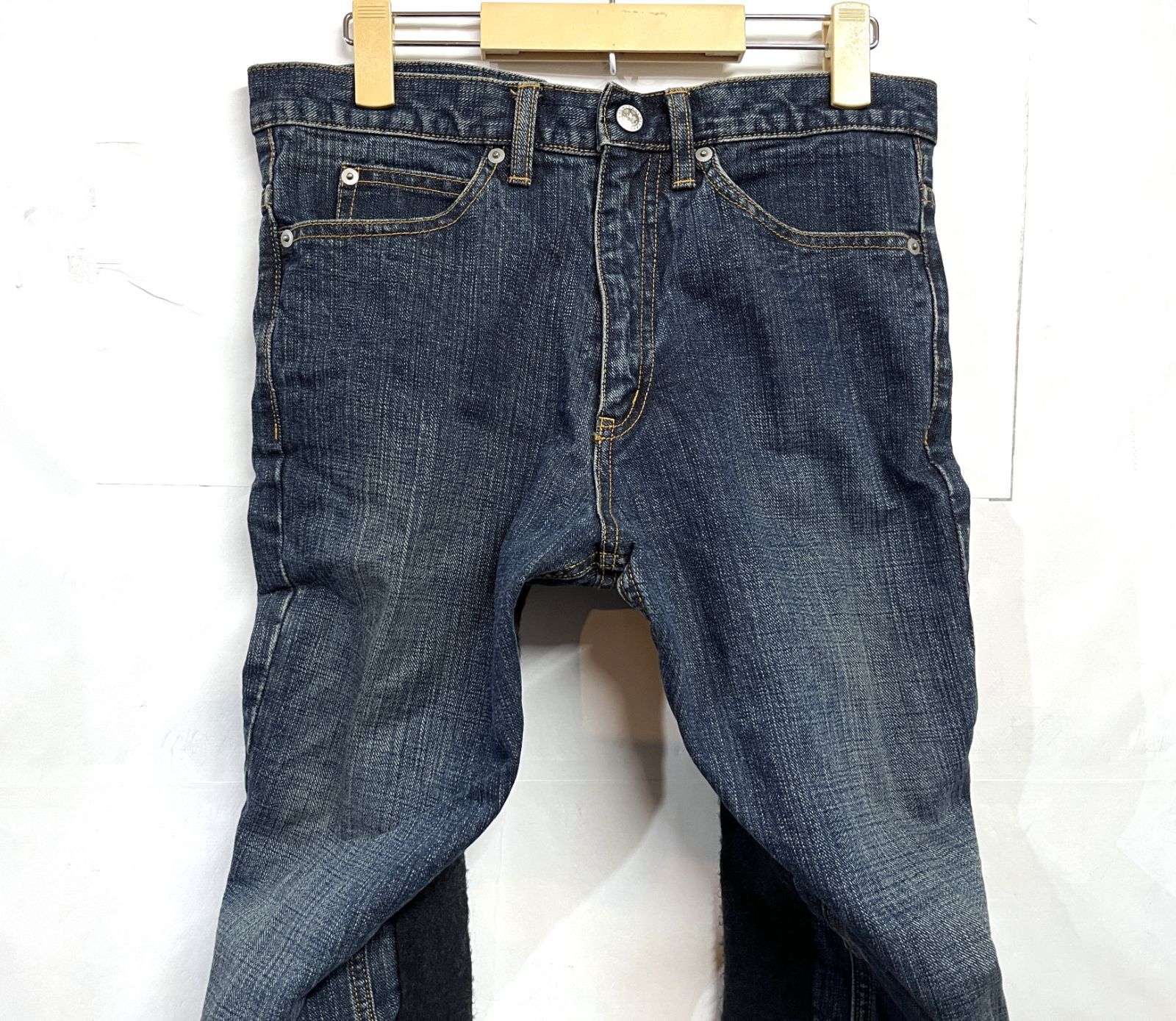 ARCHI｜アーキ ウール切り替え カーブデニムパンツ ジーンズ