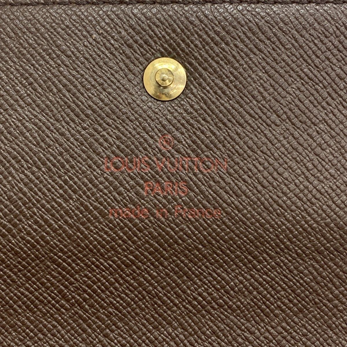 三つ折り長財布 ダミエ