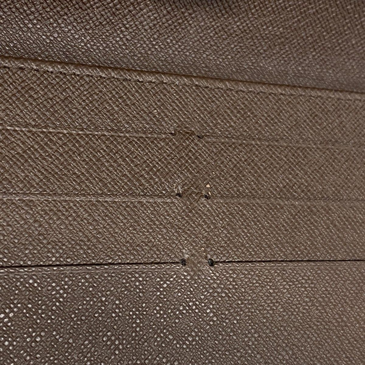  5 pb 2813 ルイヴィトン 三つ折り長財布 ダミエ ポルトトレゾールインターナショナル N 61215 エベヌ メンズ レディース ユニセックス 三つ折り財布 折り財布