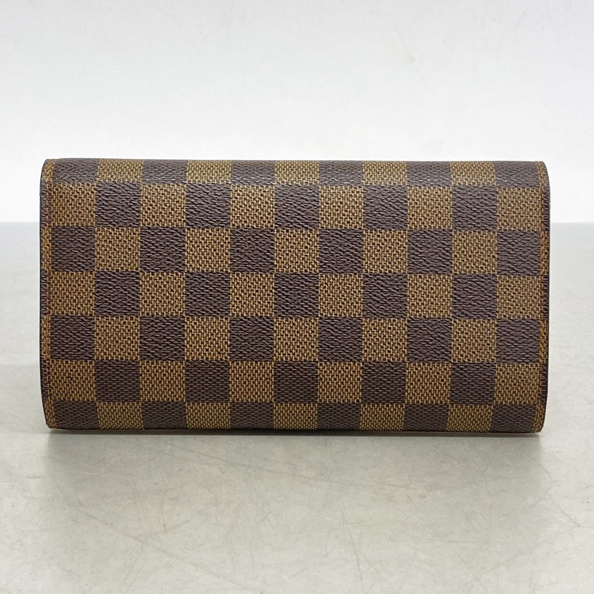5pb2813】ルイヴィトン 三つ折り長財布 ダミエ ポルトトレゾール