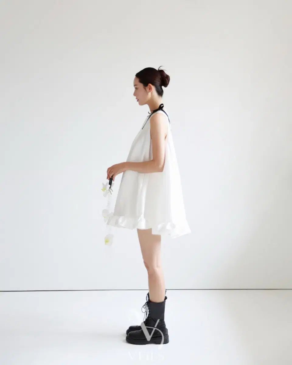 ベールズ セルフ ウェディング ミニ ドレス スナップ ONE PIECE