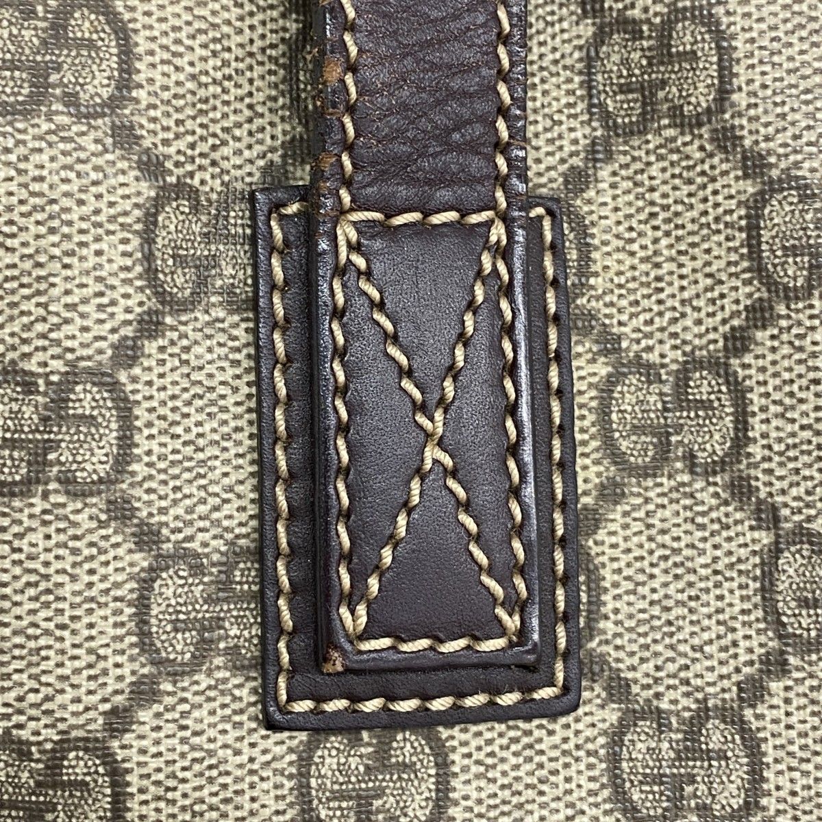 5pb2905】グッチ トートバッグ GGスプリーム 211138 PVC ブラウン