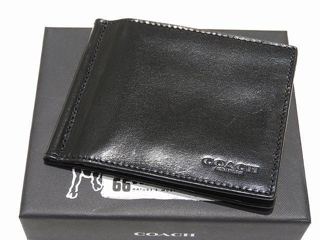 まだ美品 コーチ マネー クリップ 二つ折り財布 ☆ CJ885B ボックスド 