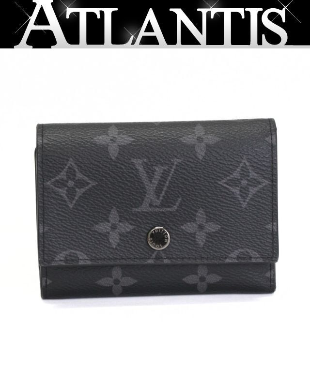 ルイヴィトン Louis Vuitton ヴィクター ウォレット 三つ折り コンパクト財布 エクリプス M 12598 RFID 72971