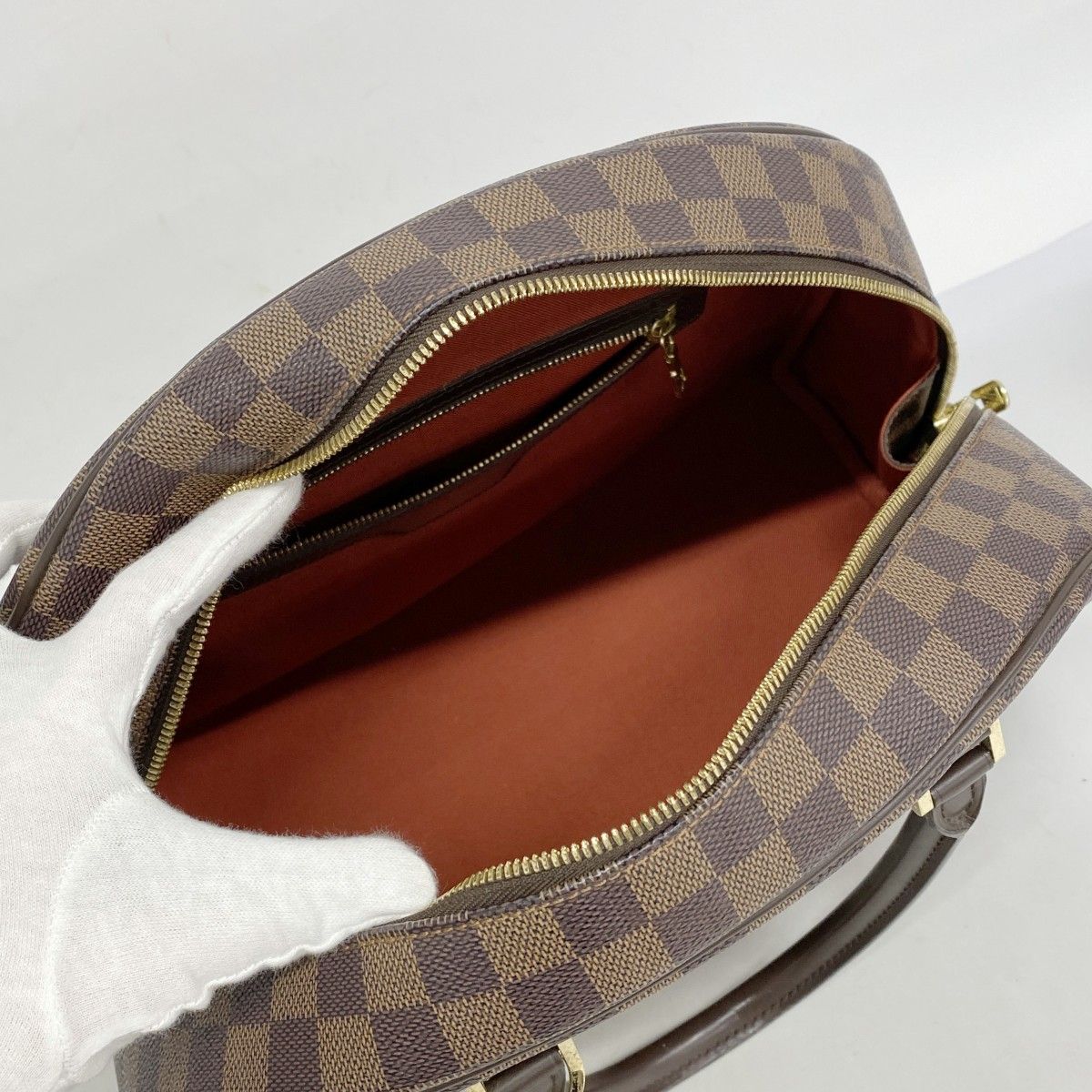 5pc3131】ルイヴィトン ハンドバッグ ダミエ ノリータ N41455 エベヌ