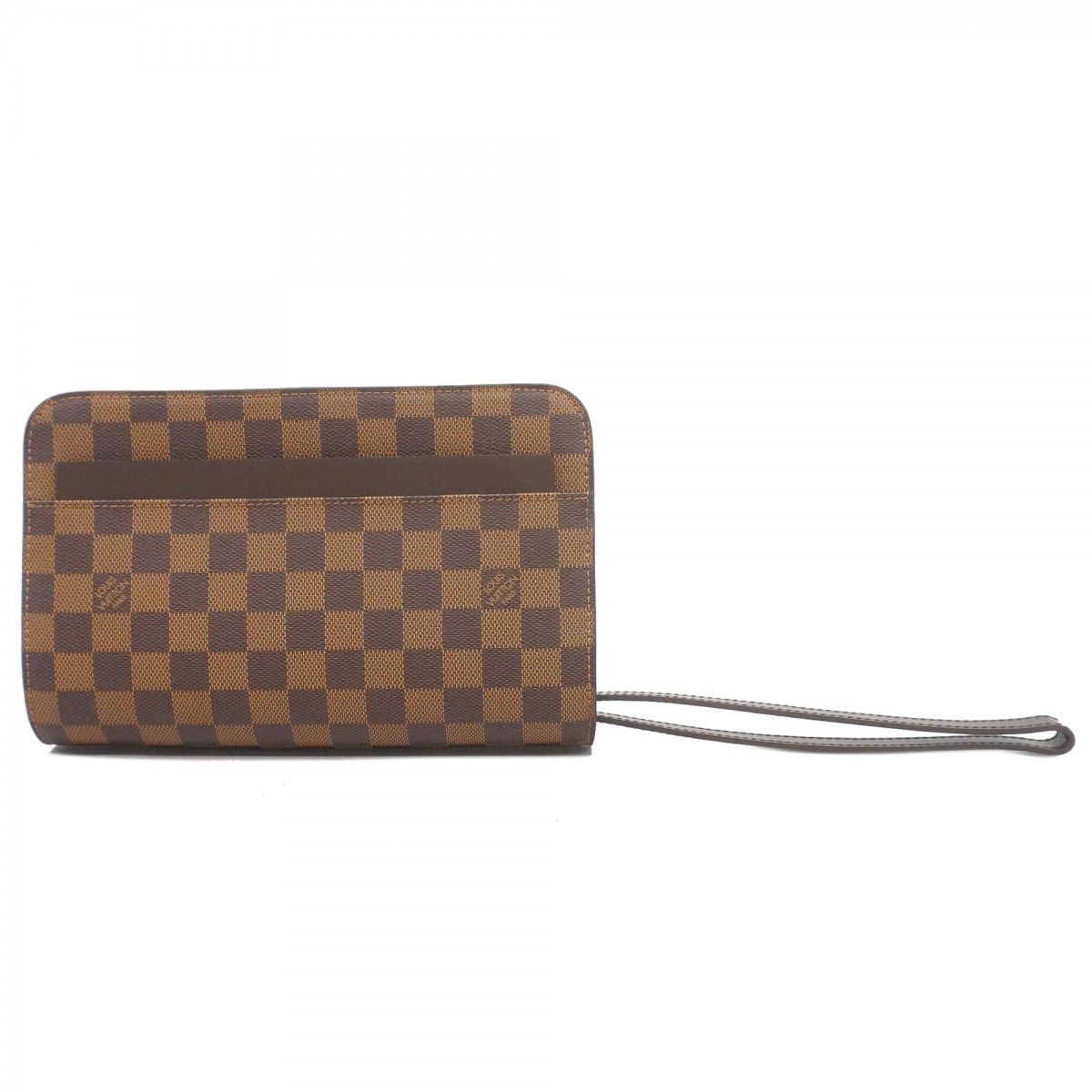 5 pc 3136-k ルイヴィトン クラッチバッグ ダミエ サンルイ N 51993 エベヌ メンズ