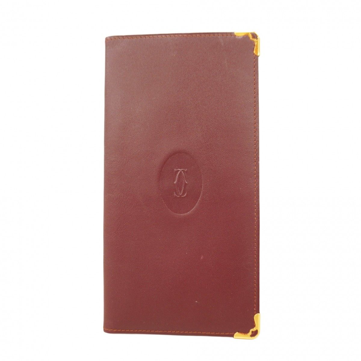 【5pc3191】カルティエ 長札入れ マスト レザー ボルドー ゴールド金具【中古】メンズ レディース ユニセックス 5pc3191】カルティエ 長札入れ マスト レザー ボルドー ゴールド金具