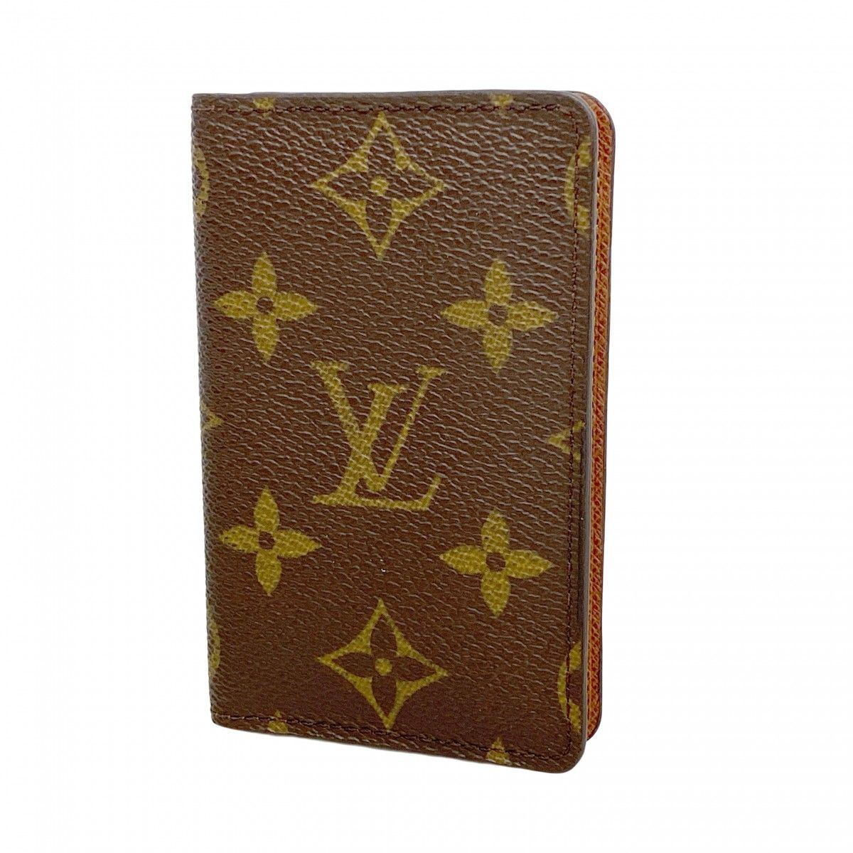 5 pc 3230-r ルイヴィトン カードケース モノグラム ポシェットカルトヴィジット M 56362 ブラウン メンズ レディース ユニセックス