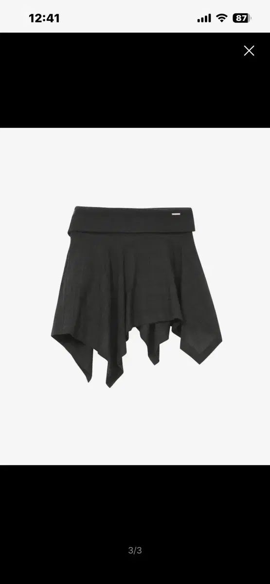 ミニキーSEOUL アシンメトリー ミニスカート