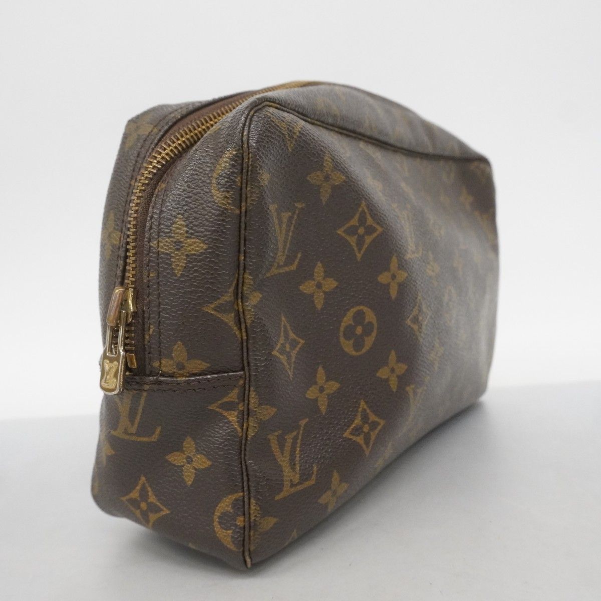 5 pc 3284 ルイヴィトン ポーチ モノグラム トゥルーストワレット28 M 47522 ブラウン レディース