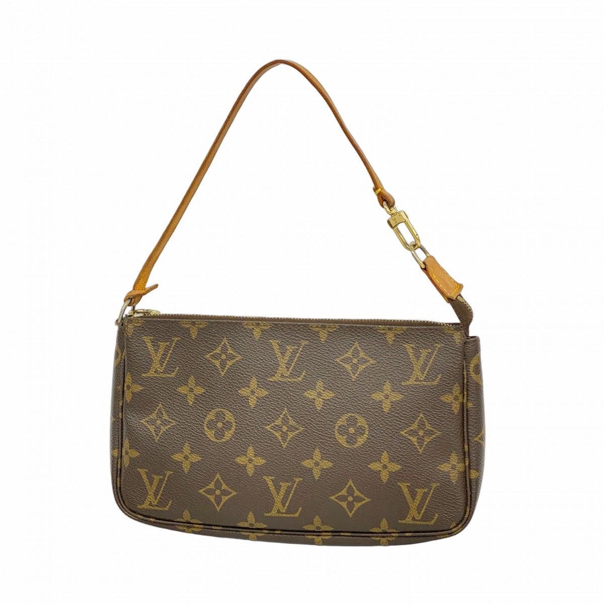 5 pc 3316 ルイヴィトン ポーチ モノグラム ポシェットアクセソワール M 51980 ブラウン レディース