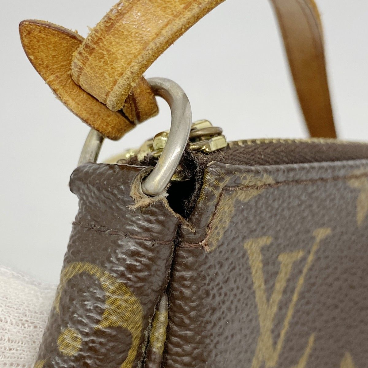  5 pc 3316 ルイヴィトン ポーチ モノグラム ポシェットアクセソワール M 51980 ブラウン レディース その他 バッグ