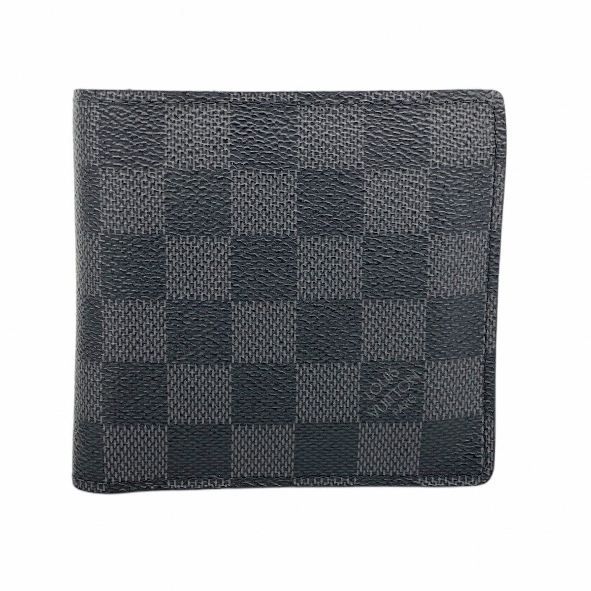 5 pc 3312 ルイヴィトン 財布 ダミエ グラフィット ポルトフォイユマルコ N 62664 ブラック グレー メンズ