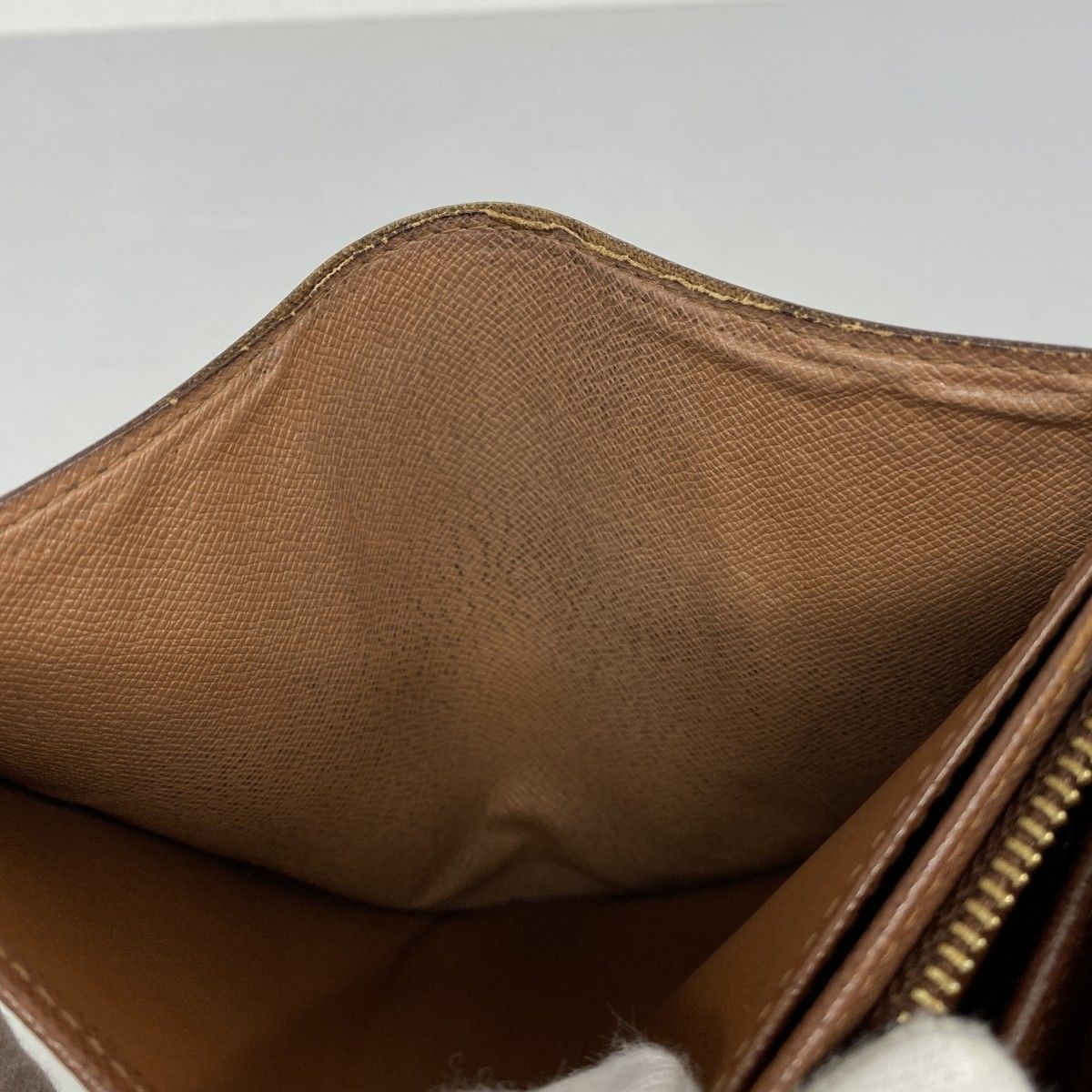  5 pc 3327 ルイヴィトン 財布 モノグラム ポルトモネ ビエトレゾール M 61730 ブラウン レディース その他 小物