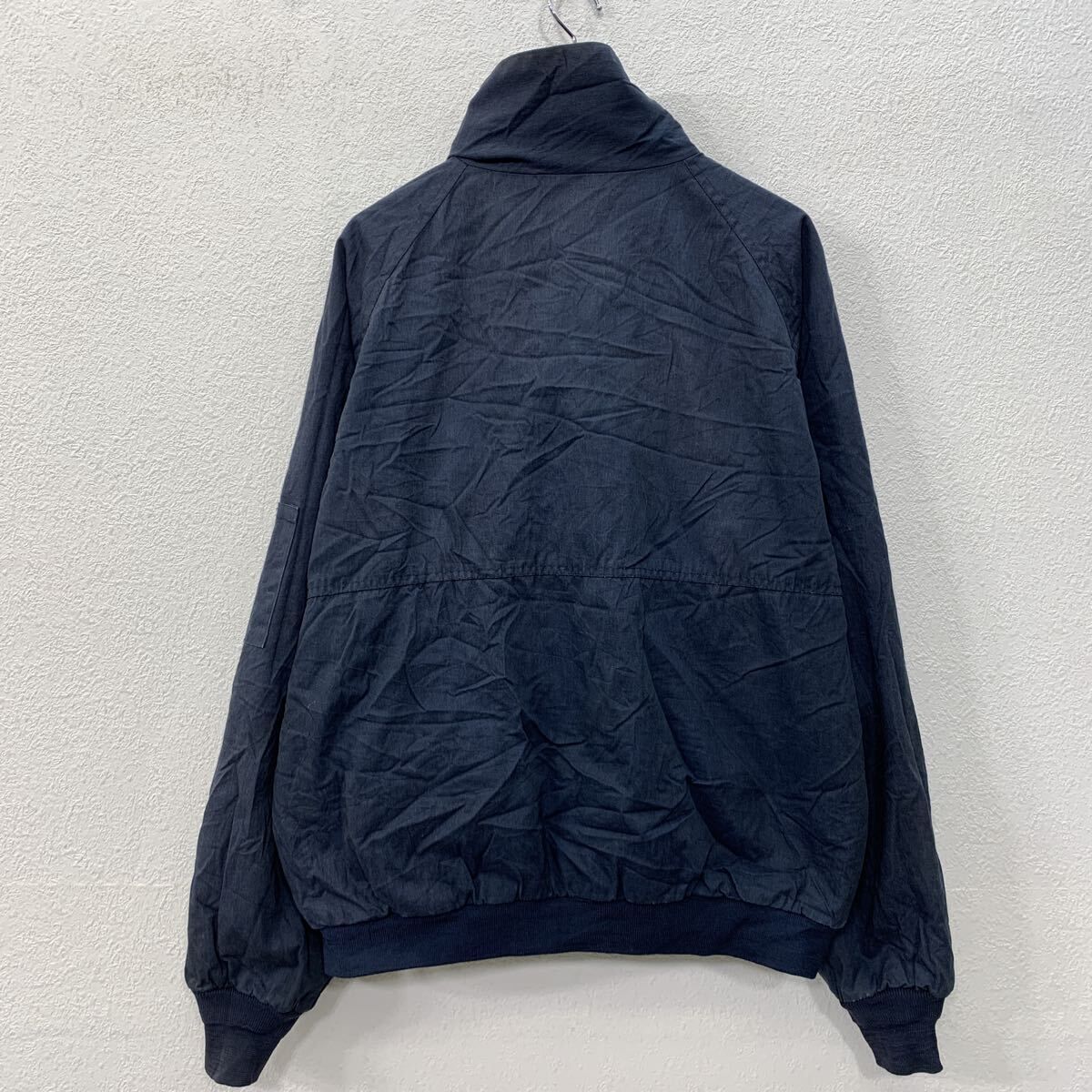 ARAMARK ワークジャケット 1XL ダークネイビー ジップアップ ワッペン