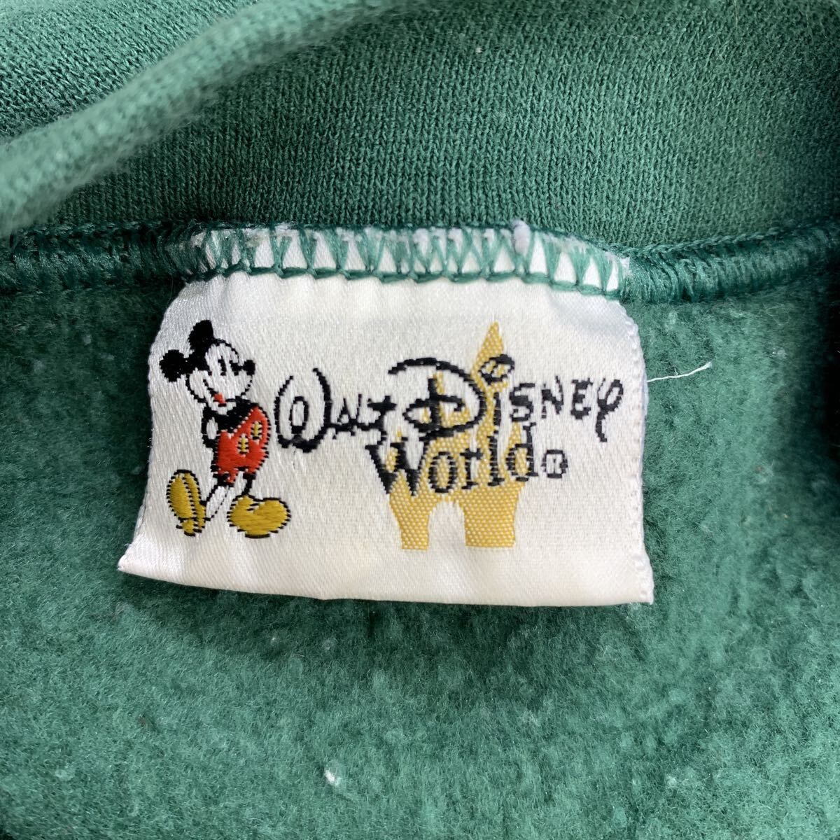USA製 Disney World プリントスウェット トレーナー L グリーン