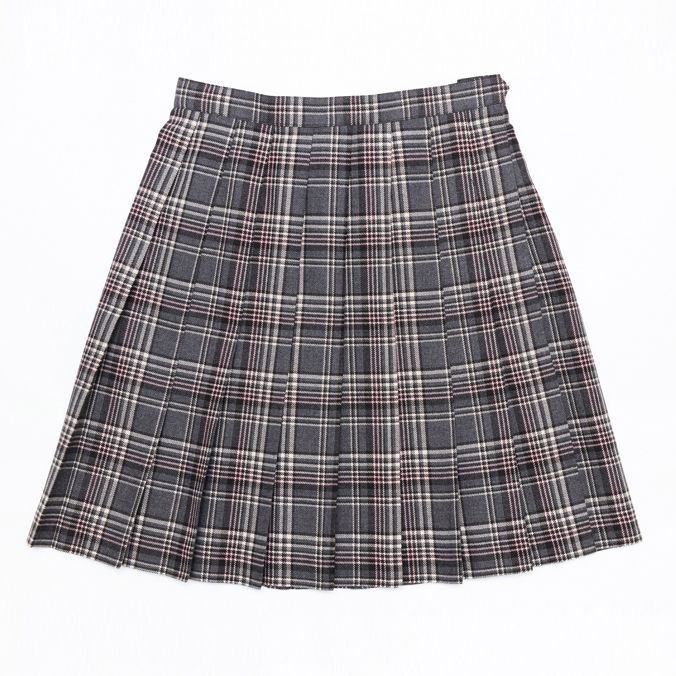 Buiii プリーツスカート グレーチェック BUISK-0002-03