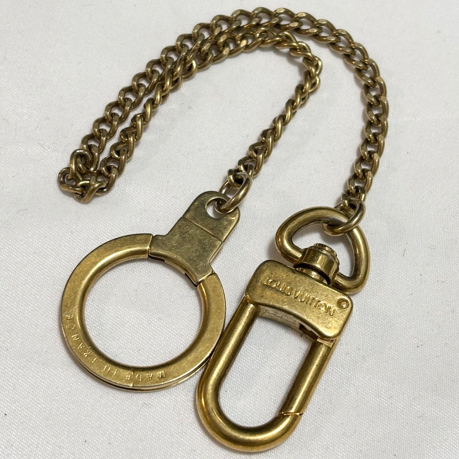 Louis Vuitton ルイヴィトン アノクレ キーチェーン キーホルダー ゴールド 品