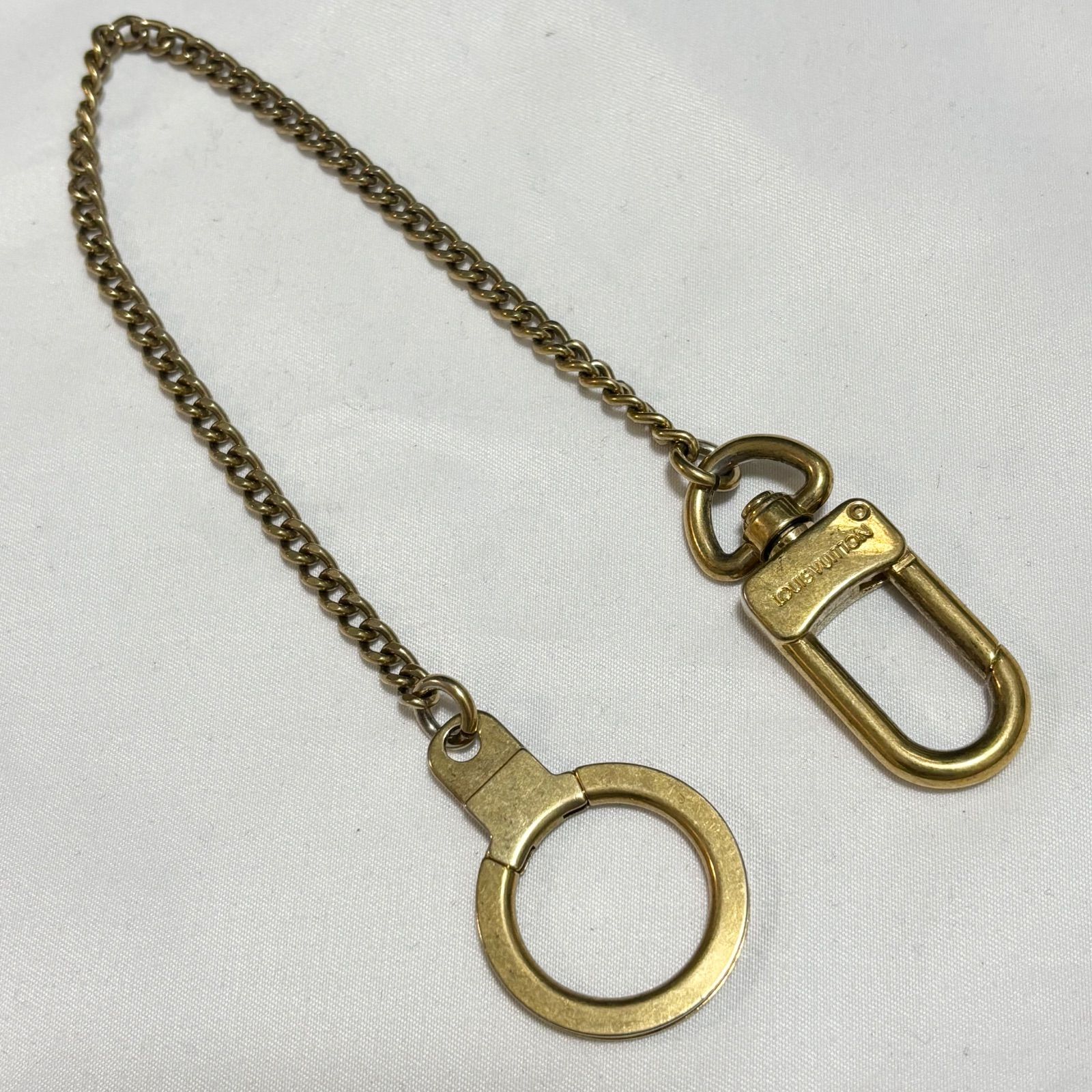 Louis Vuitton ルイヴィトン アノクレ キーチェーン キーホルダー ゴールド 品