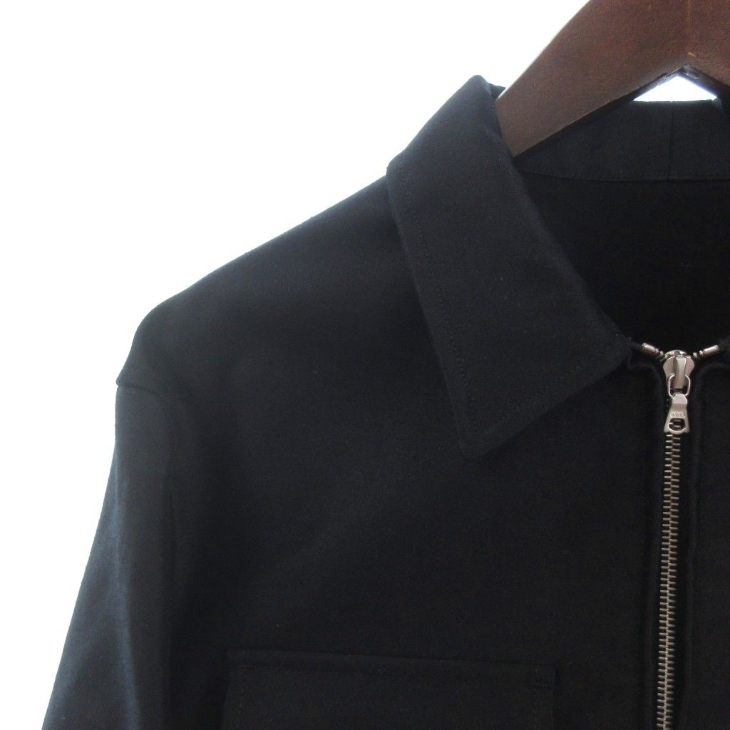 アナトミカ ANATOMICA CYCLISTE ENGLISH MOLESKIN ジャケット ブルゾン 長袖 フルジップ 無地 コットン 黒 ブラック M