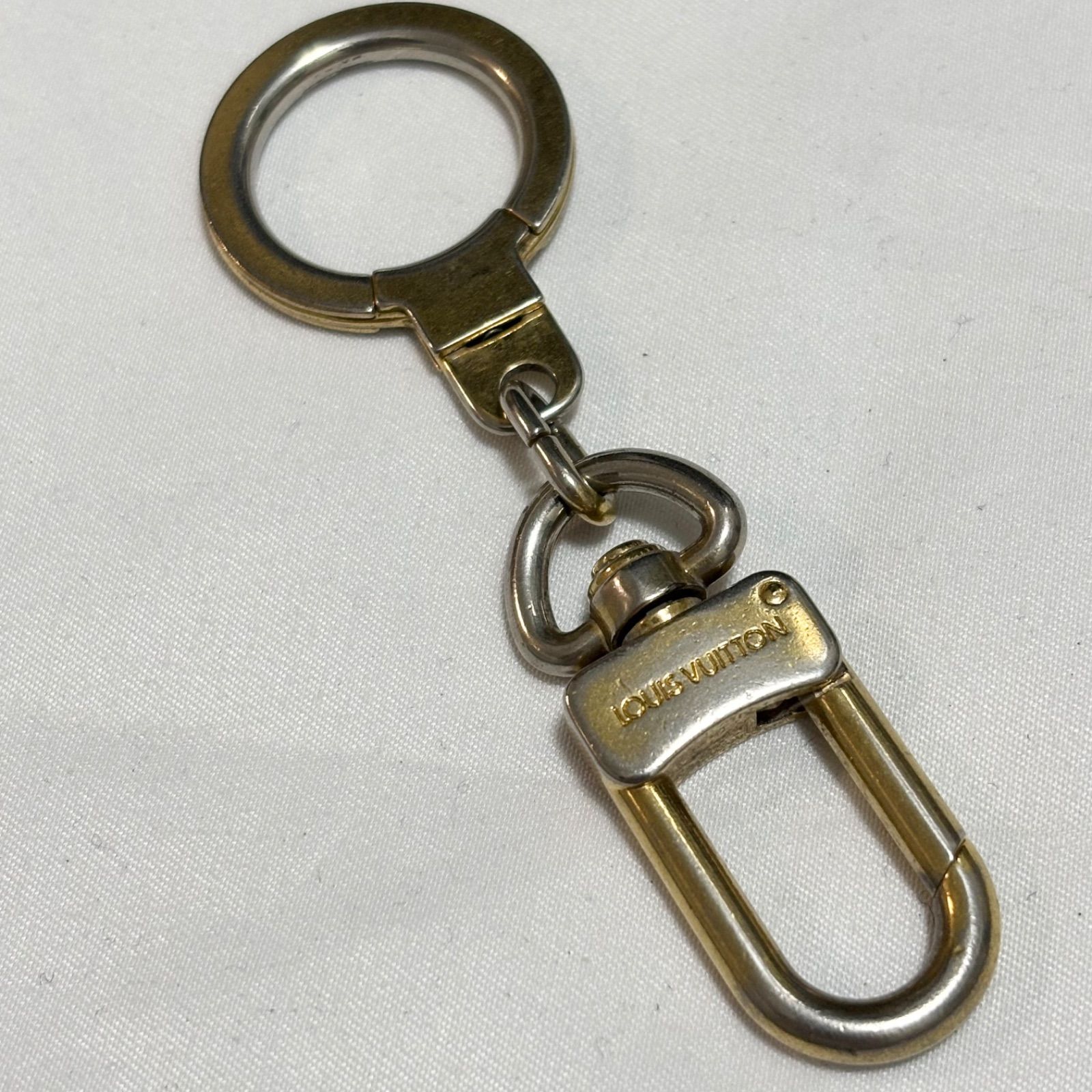[USED] ルイヴィトン アノクレ カラビナ キーリング ゴールド色 USED] ルイヴィトン アノクレ カラビナ キーリング ゴールド色