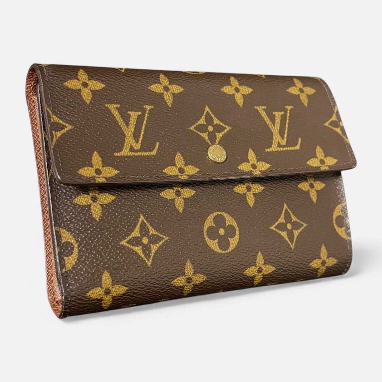 【美品】 ルイヴィトン　モノグラム　ポルトトレゾール エテュイ パピエ　長財布 u31 ポルト トレゾール エテュイ パピエ モノグラム 3つ 三つ 折り