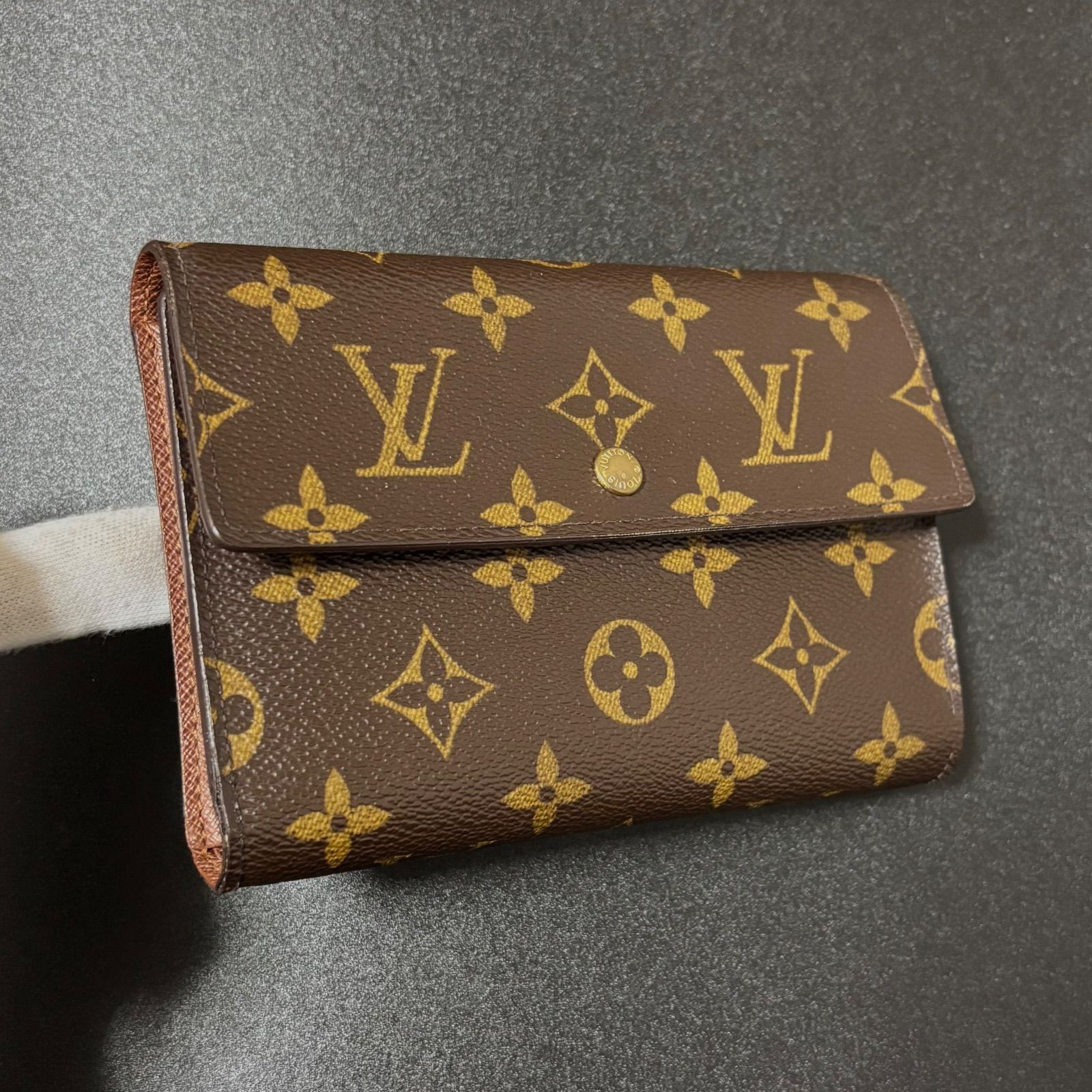 u31 ポルト トレゾール エテュイ パピエ モノグラム 3つ 三つ 折り