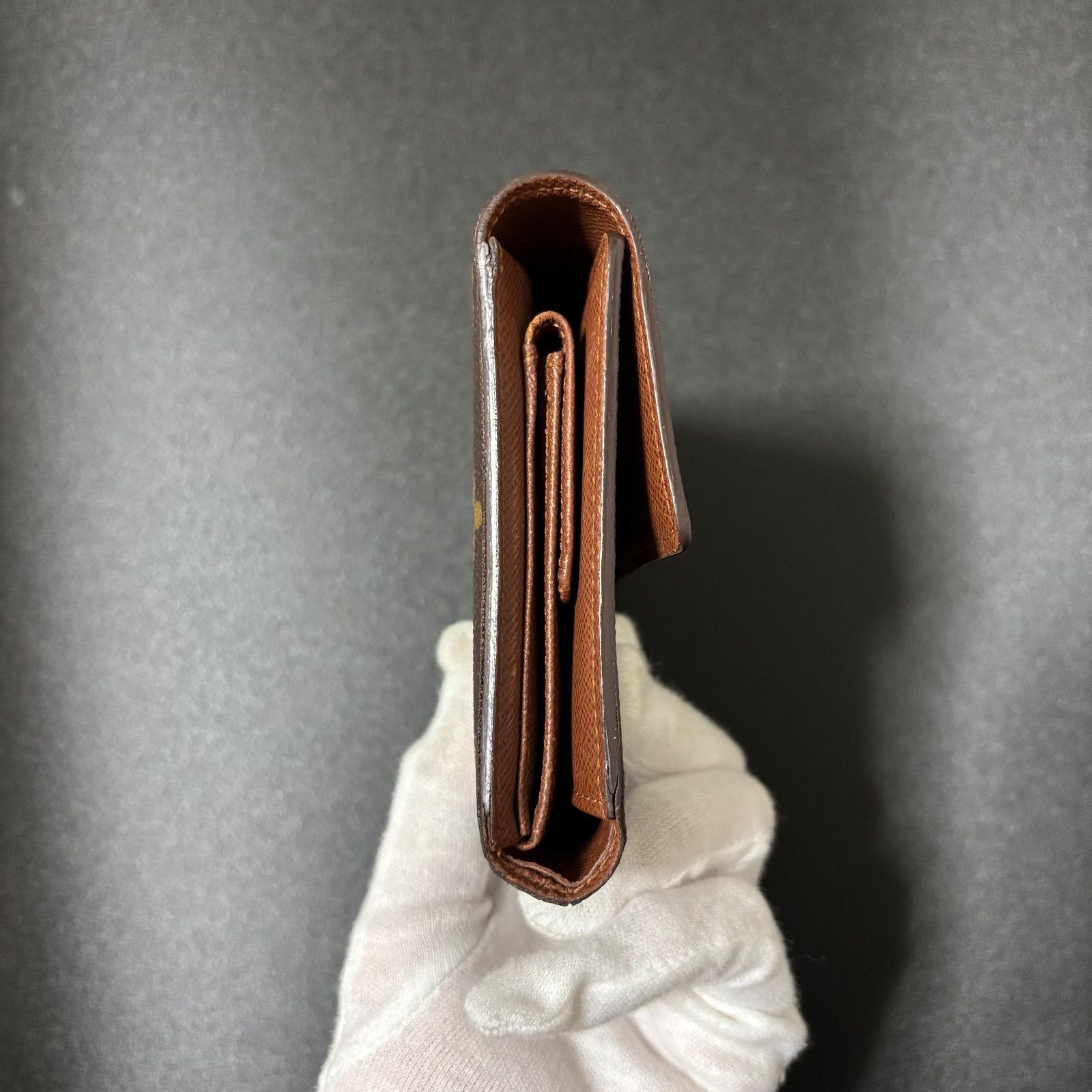 u31 ポルト トレゾール エテュイ パピエ モノグラム 3つ 三つ 折り