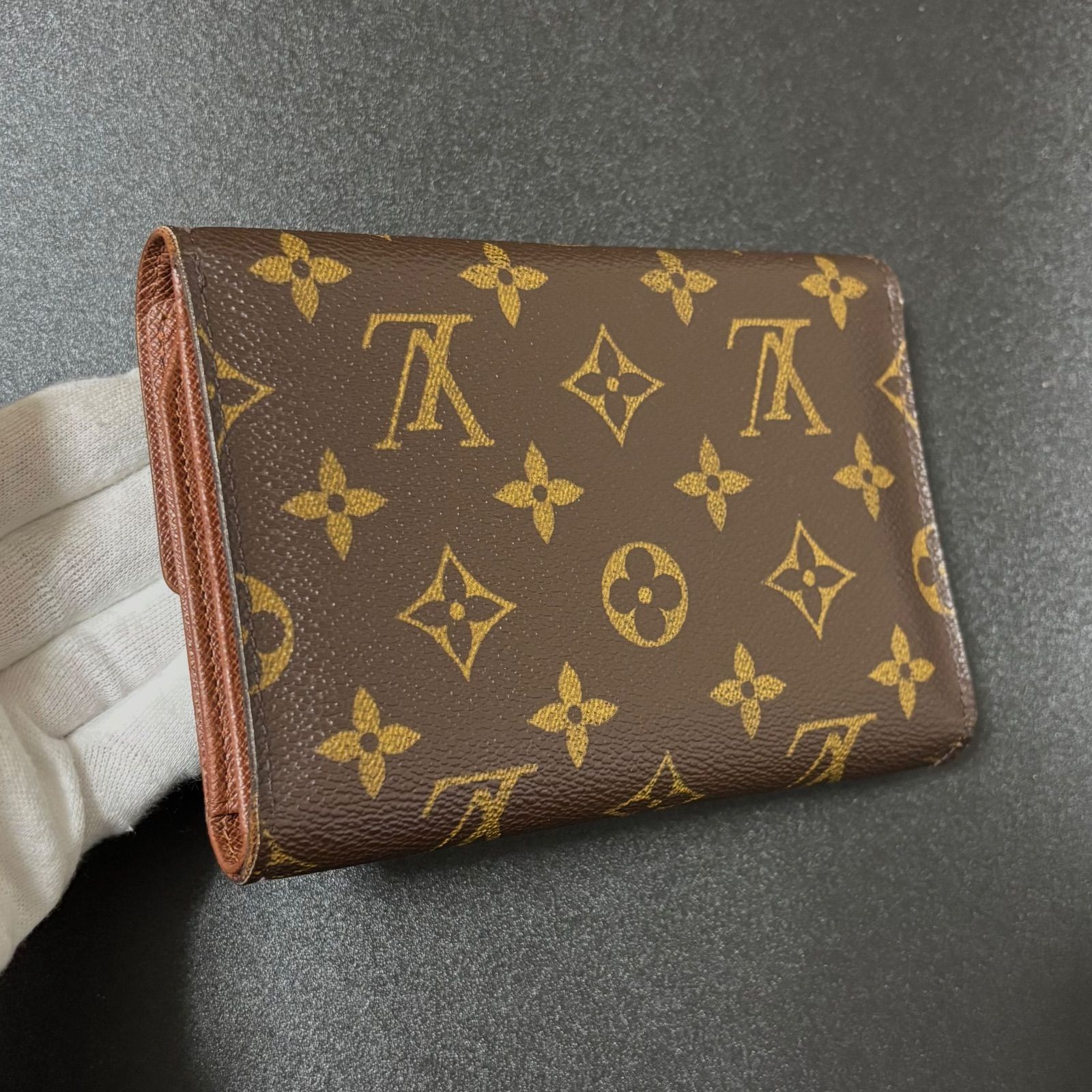 【美品】 ルイヴィトン　モノグラム　ポルトトレゾール エテュイ パピエ　長財布 u31 ポルト トレゾール エテュイ パピエ モノグラム 3つ 三つ 折り