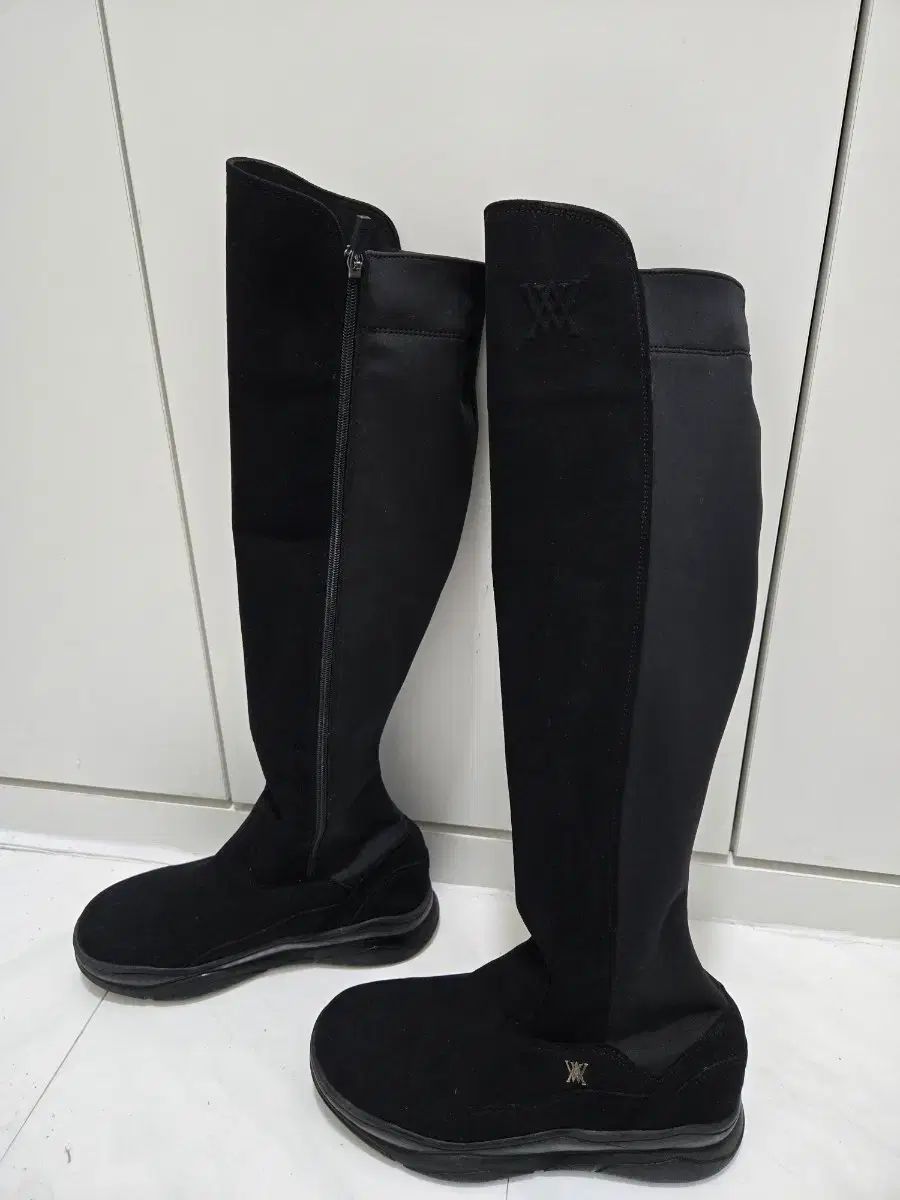 ANEW GOLF(アニューゴルフ) スキニー ニーハイブーツ ブラック - メルカリ