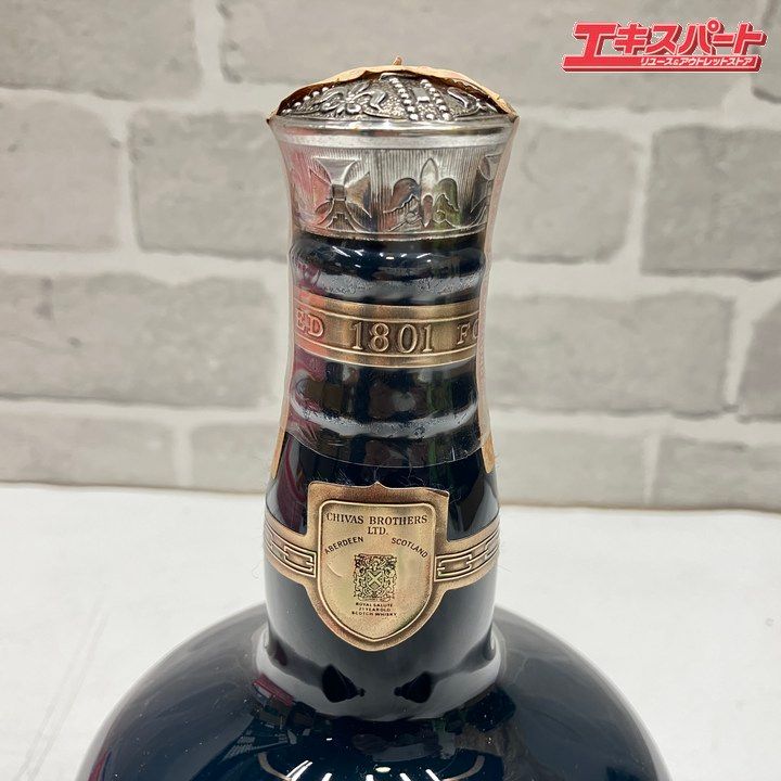 SALUTE ロイヤルサルート 21年 人気 ブルーボトル 青 陶器 スコッチ