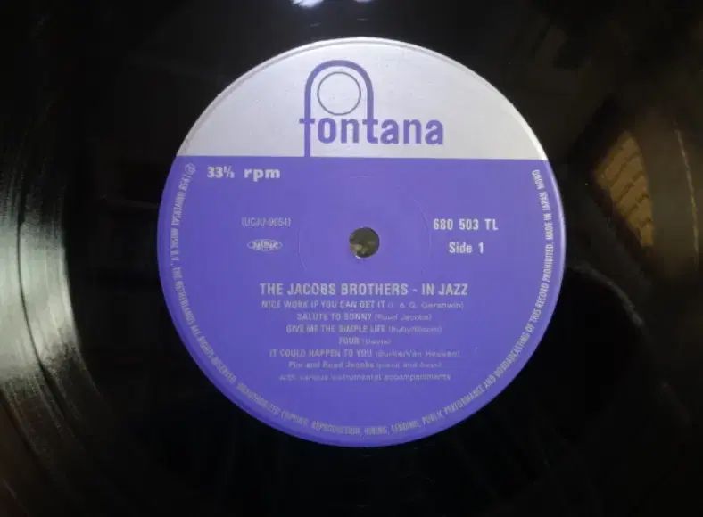 日本 LP The Jacobs Brothers ー In Jazz