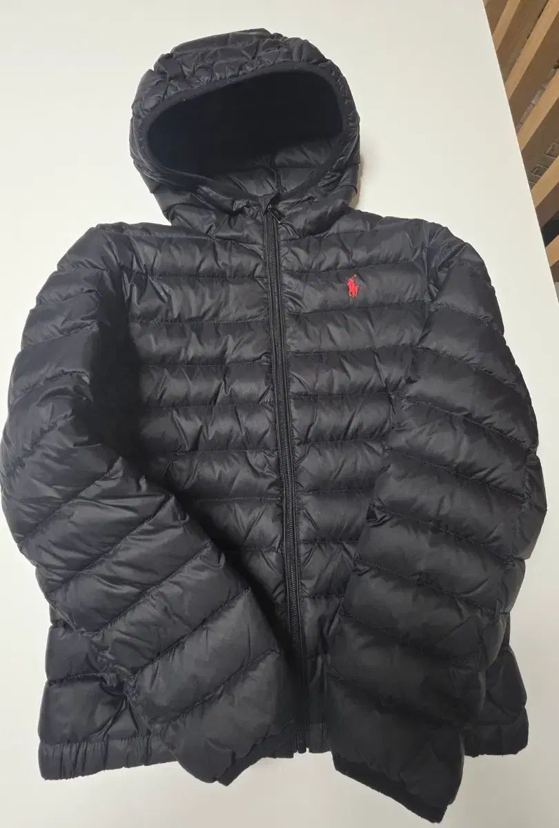 ダウン ポロ ラルフローレン キッズ 軽量 ブラック 10 12歳