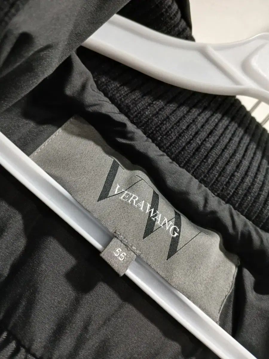 VERA WANG グースダウン グースダウンニットトリミングフードダウン 55