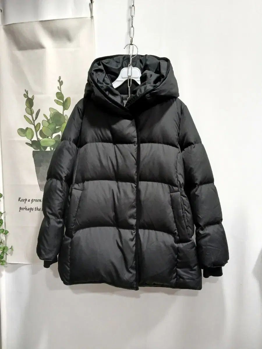 VERA WANG グースダウン グースダウンニットトリミングフードダウン 55