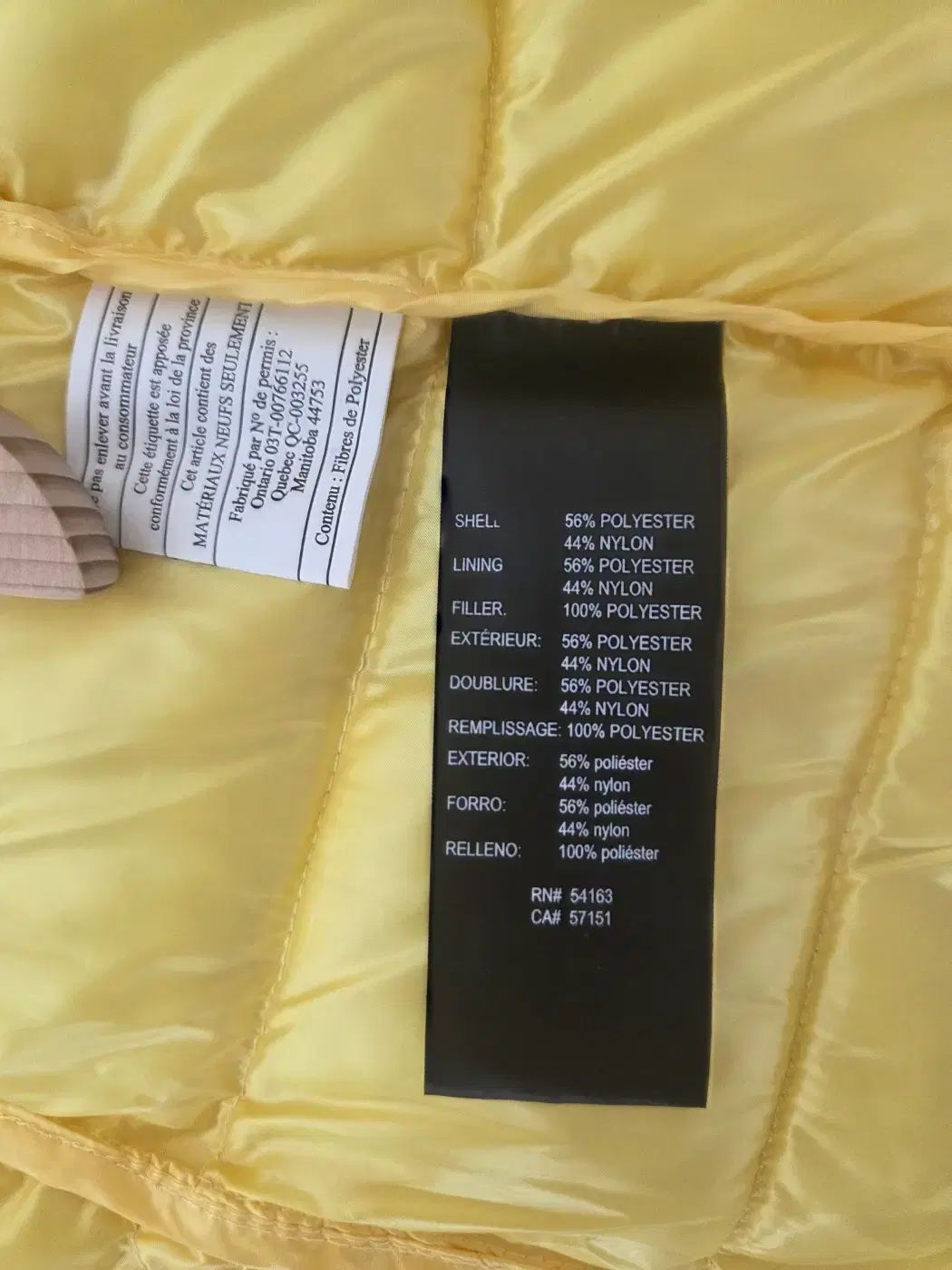  フェルト レディース 軽量 フード ダウン イエロー S ダウンジャケット ジャケット アウター