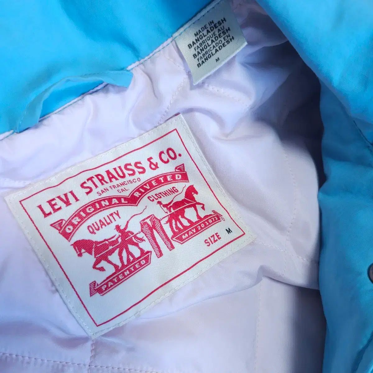 リーバイス 軽量ジャケット アウター 100-105 ウィンドブレーカー リーバイス Levi's LEVI'S 美品Levis ブルー 大戦