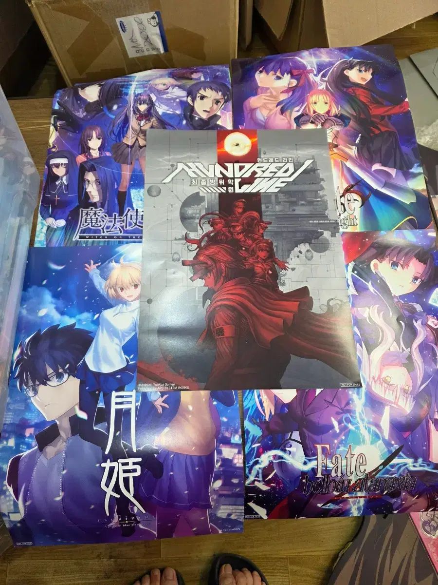 月姫魔法使いの夜 FATE FES RED HUNDRED LINE ポスター 5種