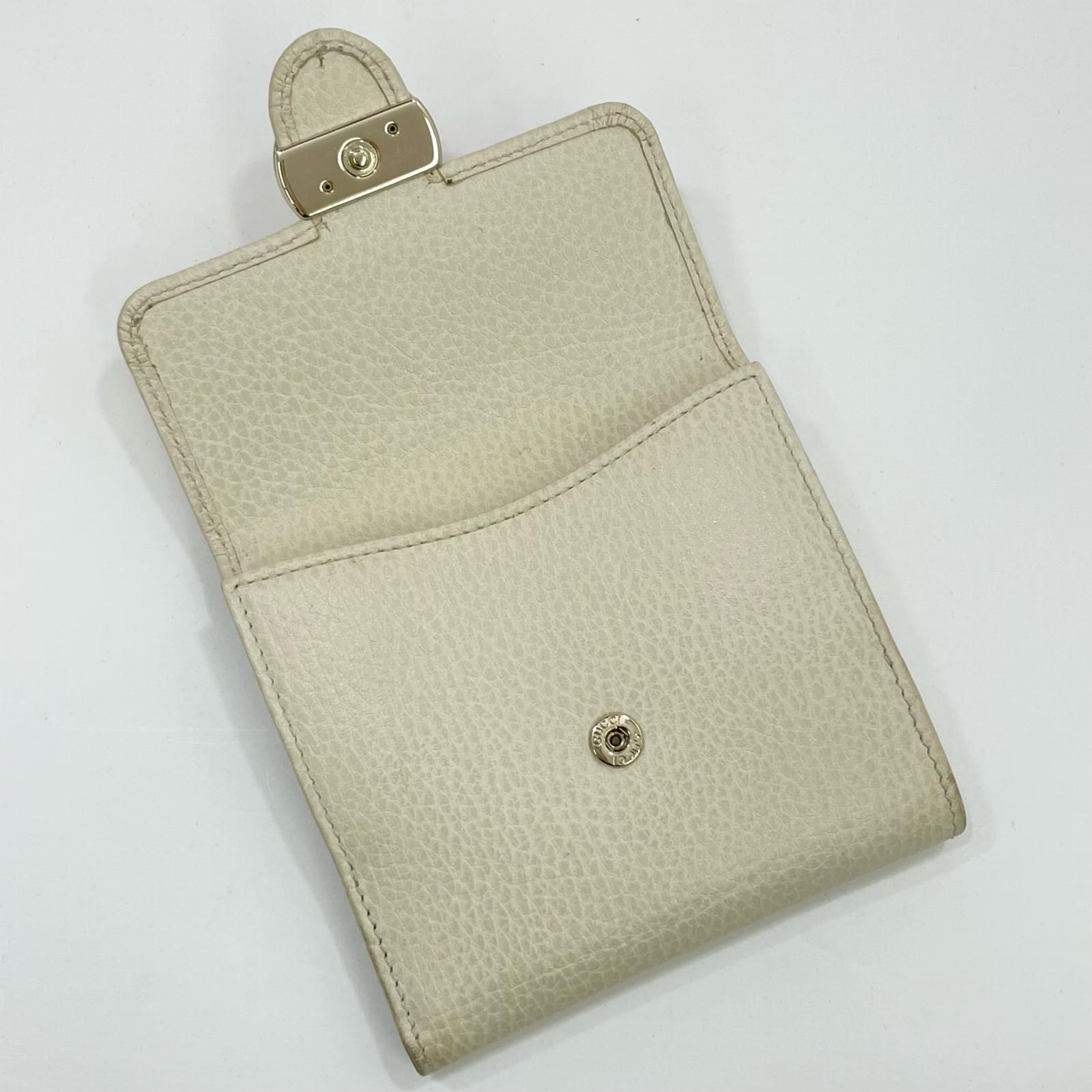 【中古】GUCCI | グッチ インターロッキングG 二つ折り財布 615525 ホワイト【尾張小牧店】 GUCCI - 【中古】GUCCI | グッチ インターロッキングG 二つ折り財布