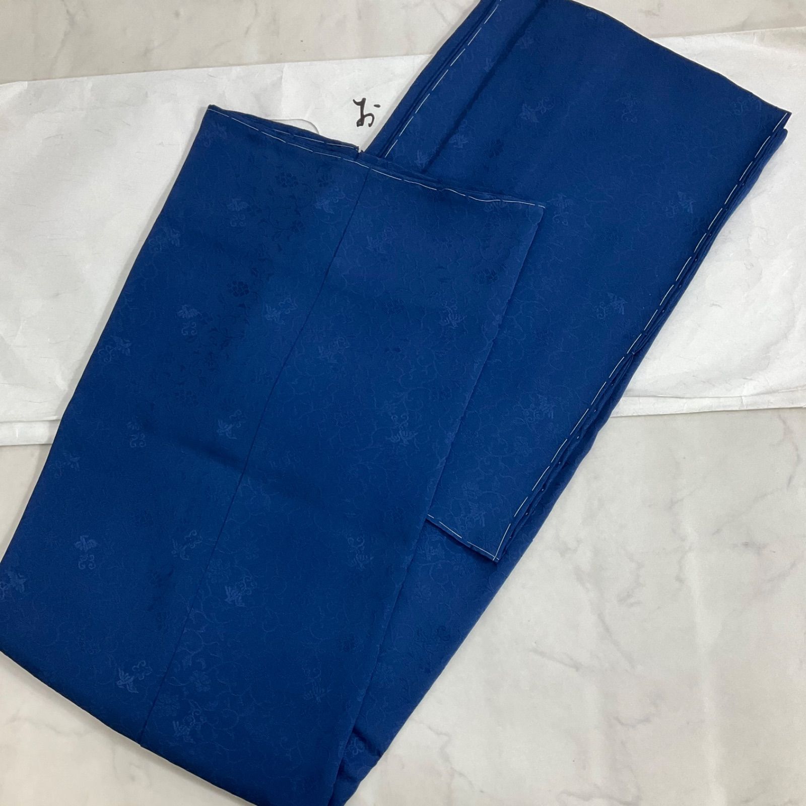 kimono one 同然 長襦袢 正絹 仕付け糸付き 単衣 袖無双 白半衿付き 居敷当て付き 衣紋抜き付き 清水屋 裄長 裄67.５肩丈130 小紋紬附下訪問着留袖袷単衣夏着物 K 1309