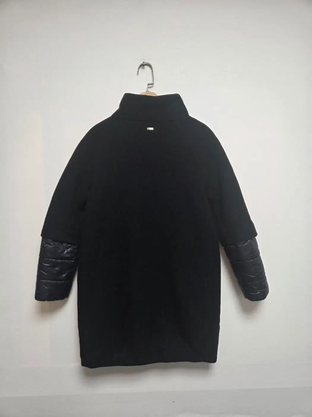 エルノ キッズ ダウン レイヤード ウール コート ブラック 12 A