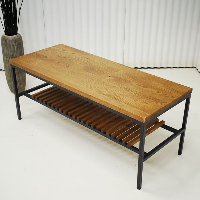 アウトレット 現品限り 一部 ブルックリンスタイル 男前インテリア 110 コーヒーセンターテーブル 220928-110ボーダーテーブル