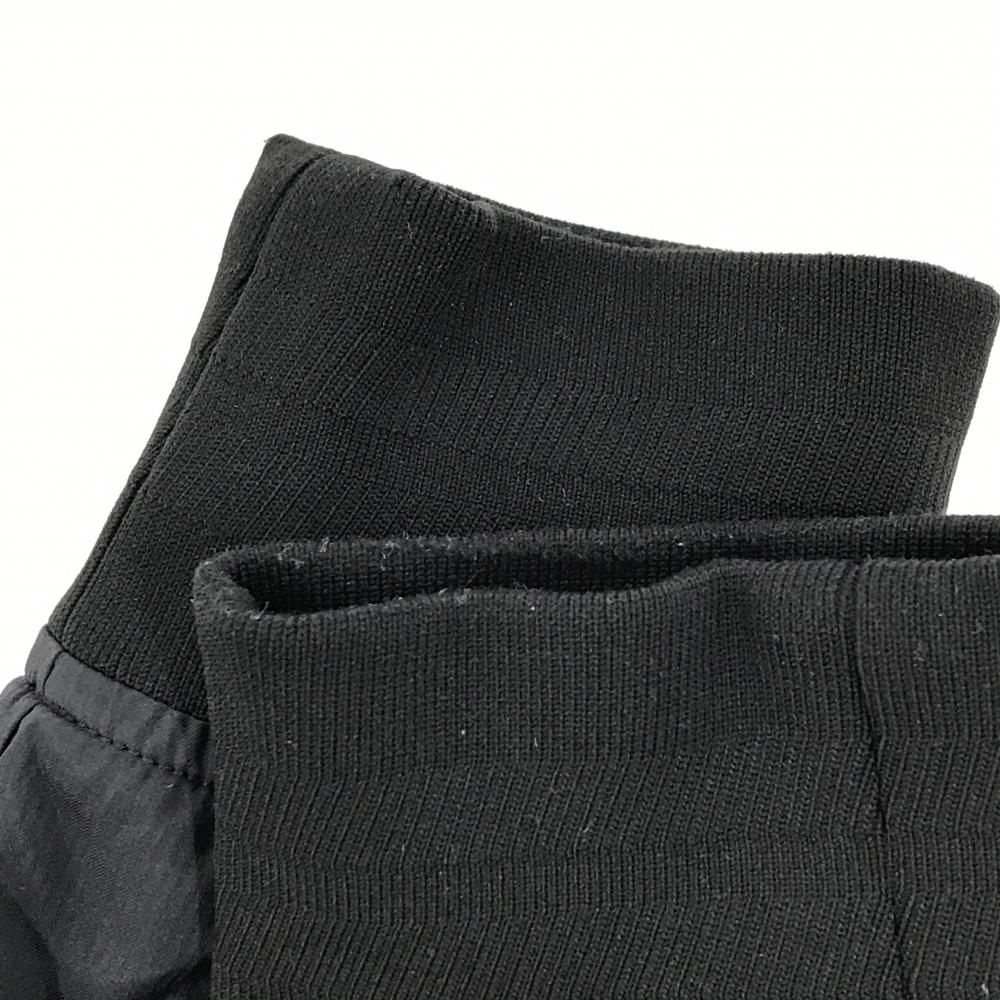 美品】パーリーゲイツ ジャケットブルゾン 黒 蓄熱裏地 ボーダー地模様