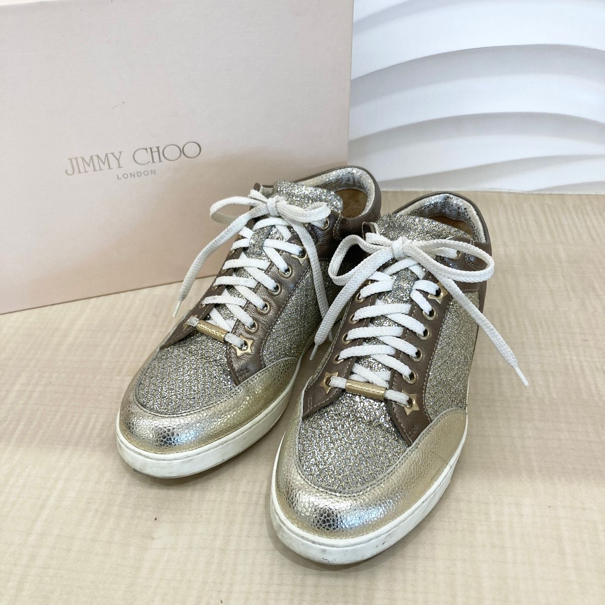 JIMMY CHOO ジミーチュウ MIAMI マイアミ ミドルカット グリッター
