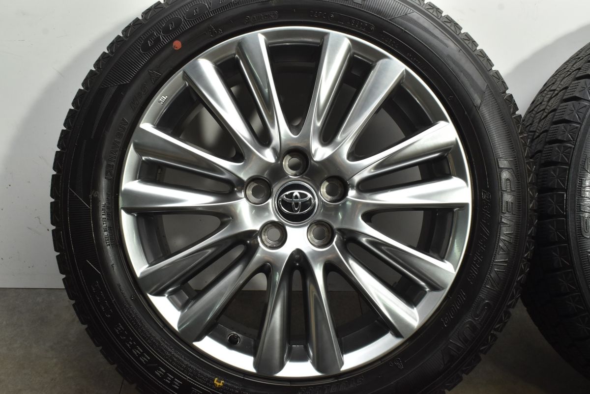  バリ溝 トヨタ 60 ハリアー 18 in 7 5 J 45 PCD 114 3 グッドイヤー アイスナビSUV 235 55 R RAV 4 ヴァンガード 18インチ タイヤ ホイールセット