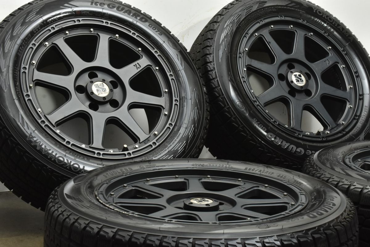 バリ溝 エクストリームJ 17 in 7 5 J 38 PCD 110 ヨコハマ アイスガード G 075 225 60 R ジープ KL チェロキー MP コンパス BU レネゲード