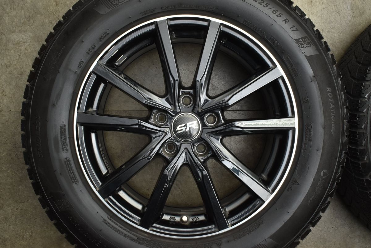 程度良好 ストレンジャー 17 in 7 J 48 PCD 114 3 X ICE SNOW SUV 225 65 R レクサスNX ハリアー RAV 4 エクストレイル CX 5 アウトバック