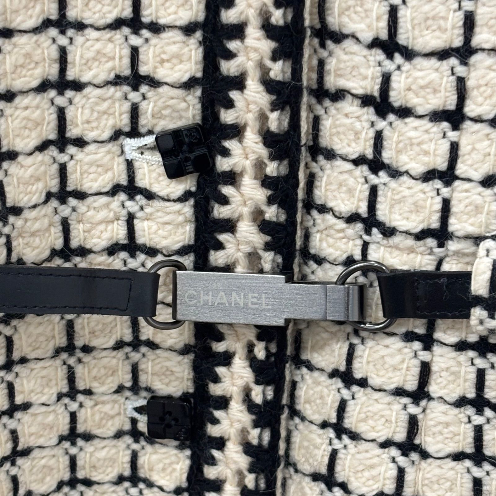 ◎【美品】CHANEL シャネル ロングコート ツイード チェック ココ