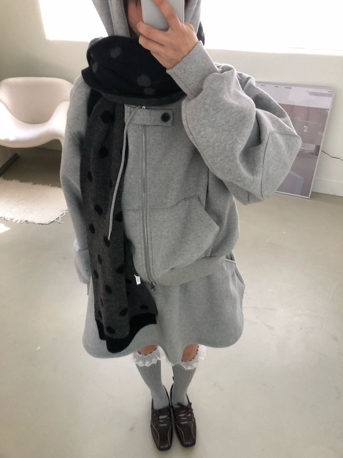  起毛 グローウィンターセット 両面起毛 ツーウェイ フードジップアップ スカート ズボン セット その他 セットアップ